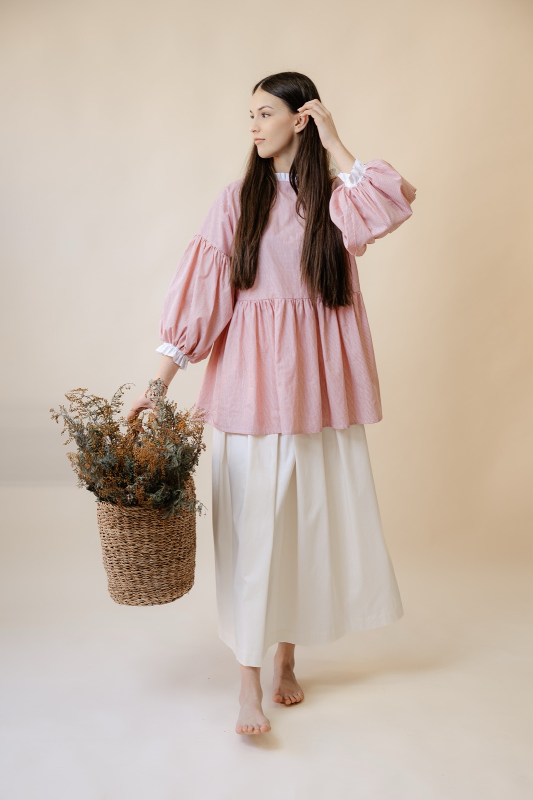 blůzka s balónovými rukávy krojinak